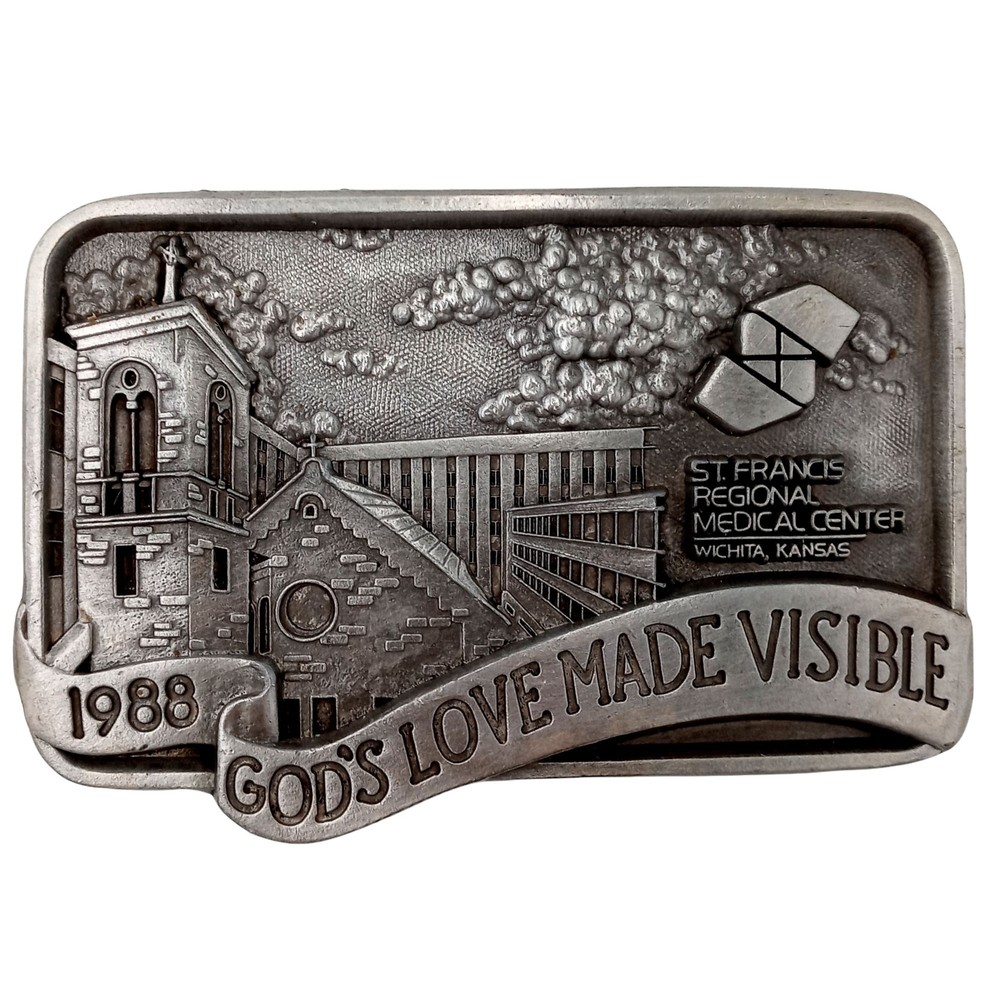 Gods Love Made Visible Belt Buckle Wichita Kansas St Francis Regional Medical