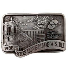 Gods Love Made Visible Belt Buckle Wichita Kansas St Francis Regional Medical