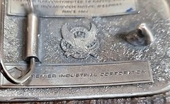 Vintage Indy 500 Belt Buckle By Premier Industrial Corporation