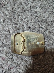 Vintage Masonic Freemasons Shriner Western Belt Buckle Silver Gold Tone decor