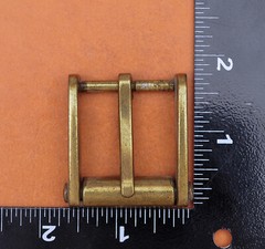 Novelty Mens Retro Brass Single Prong Pin Metal Roller Belt Buckle 32mm