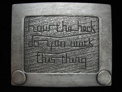 OG15132 2005 *ETCHESKETCH (HOW THE HECK DO YOU WORK THIS THING?)* NOVELTY BUCKLE