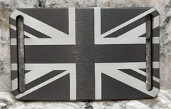GRIP6 BELT BUCKLE – UNION JACK / FLAG OF ENGLAD – GUNMETAL – 1.5 INCH WIDE