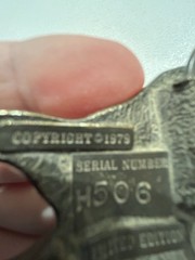 Vtg Flying Eagle Metal Belt Buckle Rare 506 USA Made Nature Patriotic Wildlife