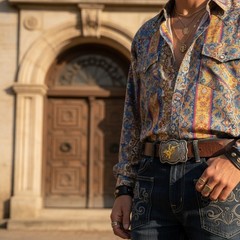 New Men Belt Buckle Dark Silver Metal Cowboy Western Rodeo Cowboy Gold Bull