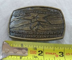 AMERICAN VETERANS DISABLED FOR LIFE MEMORIAL COURAGE 2007 SPONSOR BELT BUCKLE