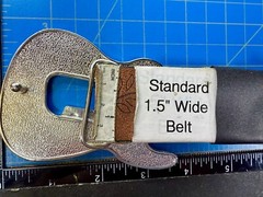Rock Star Musician Guitar Body with Bottle Opener Black Enameled Belt Buckle