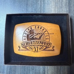 Adolph Coors Schuetzenfest Belt Buckle Herrett&rsquo;s Twin Falls Idaho 1982-1992