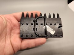 Bullet Ammo Belt Buckle 9 Bullets 2 1/2&Prime; X 4&Prime; Black 1 3/4&Prime; Belt Width