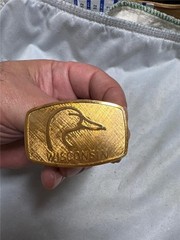 Vintage Ducks Unlimited Belt Buckle Lot of Three Buckles Wisconsin