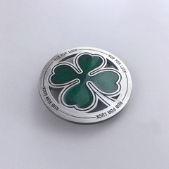 New Vintage Irish Lucky Leaf Belt Buckle