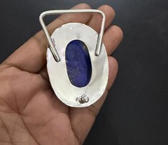 Lapis Lazuli Gemstone 925 Sterling Silver Handmade Belt Buckles Gift For Love