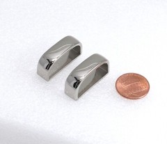 New 1&Prime; 25mm belt keeper(#35B) 2pcs for man/women casual nickel finish USA