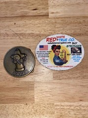 Pacer Vintage Belt Buckle Firefighter 🔥 Fire Hydrant METAL Collector Patina