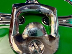 Lucky Four Leaf Clover Enameled Shamrock Large Belt Buckle with Bottle Opener