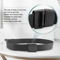 Wild Men&rsquo;S Canvas Belt Metal Plastic Automatic Buckle K8H52286