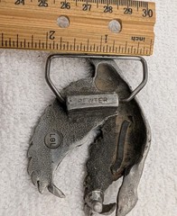 Indiana Metal Craft 1978 Pewter Belt Buckle Goose  Duck  Bird In Flight – LGL