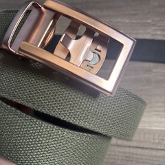 2 Anson Belt & Buckle Men&rsquo;s green and blue Ratchet Belt Silver and gold 32-34
