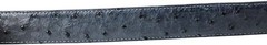 Genuine Exotic Full Quill Ostrich Skin Western Belt with Removable Buckle – Blue