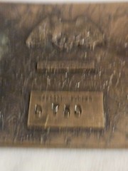 « Faster Horses, Older Whiskey, Younger Women, » Pewter Belt Buckle. 8-1-2302