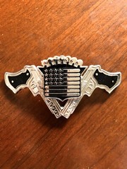 American Flag USA Crown Pistol Guns Weapon Metal Unisex Men’s Belt Buckle