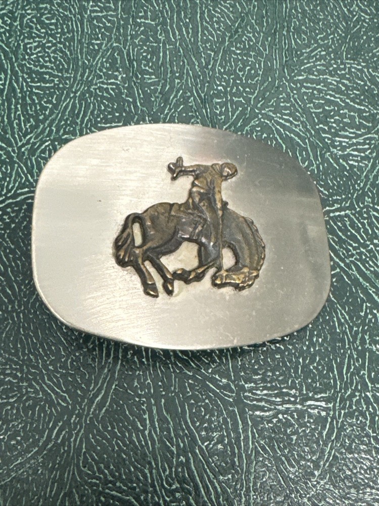 Vintage Broncho Riding Rodeo Belt Buckle Made in U.S.A.