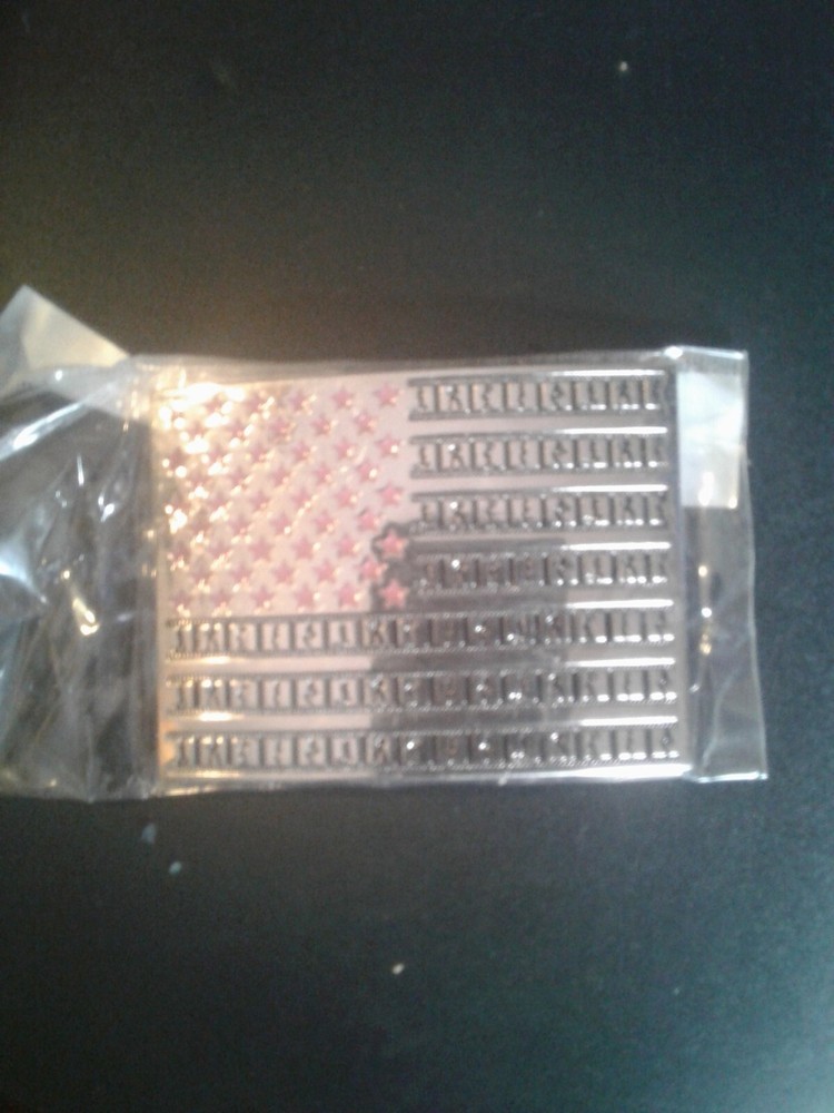 Patriotic American flag Plated Metal Belt Buckle