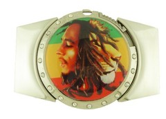 RASTAFARIAN LION OF JUDA HALLOWEEN COSTUME BELT BUCKLE REMOVABLE LIGHTER REGGAE