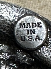 PEWTER BELT BUCKLE, « TROUT » 3-D DESIGN, SISKIYOU-BERGAMOT USA