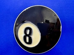 Eight Ball Pool Game Magic Figural Black & White New Belt Buckle