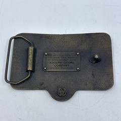 Vintage Coors Banquet Beer Adolph Coors Company Colorado Brass Belt Buckle