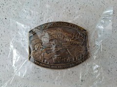 MEN&rsquo;S BELT BUCKLE NRA 1988 WHITTINGTON CENTER SHOOTING HERITAGE NEW