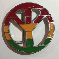 music & peace sign belt buckle party buckle dj belt buckle westren cowboy