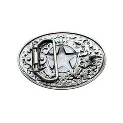 Zinc alloy belt buckle retro western cowboy five pointed star belt buckle