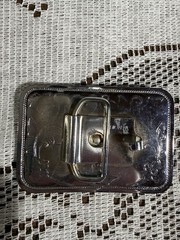 Set of 2 Metal Western Belt Buckles for Men – Cross Revolver And Saddle Design