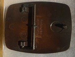 Vintage Metal Belt Buckle, Leather and Brass, Pointer Dog, Puppy, Canine, Nice