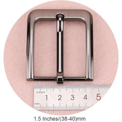 1.5 Inches (38-40 Mm) Belt Buckle Single Prong Square Replacement Buckle for Men