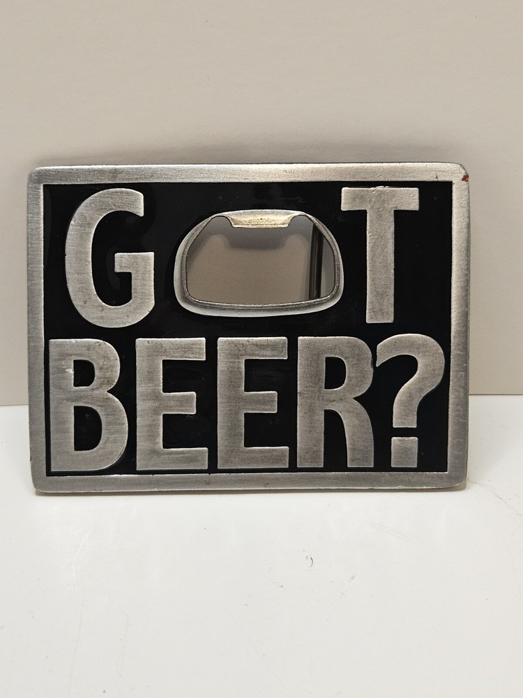 Got Beer? Bottle Opener Belt Buckle