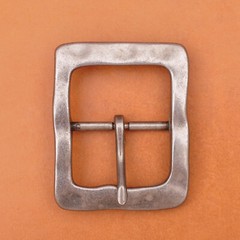 Heavy Duty Solid Antique Silver Center Bar Belt Buckle Fits 1-1/2&Prime; Leather Belts