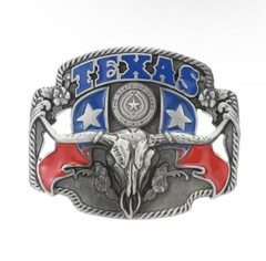 TEXAS Longhorn Flag Western Cowboy Novelty Belt Buckle State Of Texas