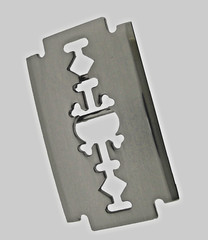 New Silver Razor Blade Barber Gift Belt Buckle Punk Hip Biker Cutter Rock Gothic