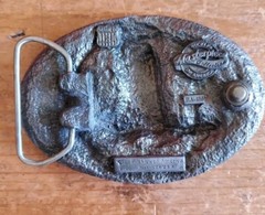 Buckles of America Masterpiece Collection Boots Lasso Rope Spur Oval Belt Buckle