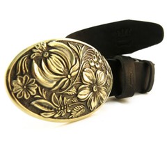 Belt buckle “Petrykivka””, Ornamental belt buckle, Ukrainian belt buckle