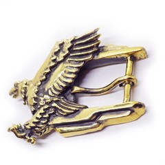 Eagle Flying Brass Belt Buckle
