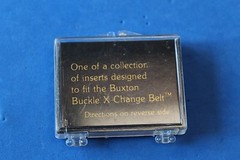 buckle X-change X change exchange belt buckle insert, link, add-on by Buxton Co