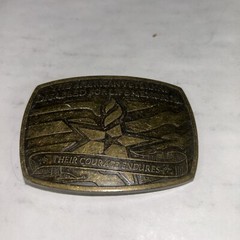 The American Veterans Disabled For Life Memorial Belt Buckle 2007 Sponsor #0369