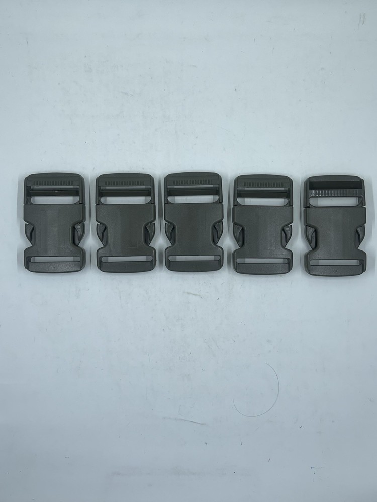 Lot of 5 Duraflex 2” Olive Green Buckles Heavy Duty Strap Clips Tactical
