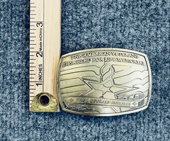 Belt Buckle American veterans Disabled for Life Memorial 2007 Charity