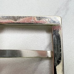 Silver Tone Simple Basic Belt Buckle