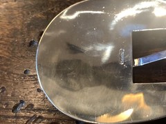 Very Navajo James Reid style Sterling Silver Belt Buckle 45-47-1.1/8”-.75”✅‼️